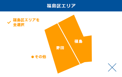 福島区エリアを全選択