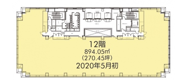 御堂筋グランタワー（旧）エプソン大阪ビル平面図