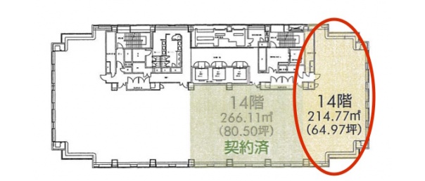 御堂筋グランタワー（旧）エプソン大阪ビル平面図